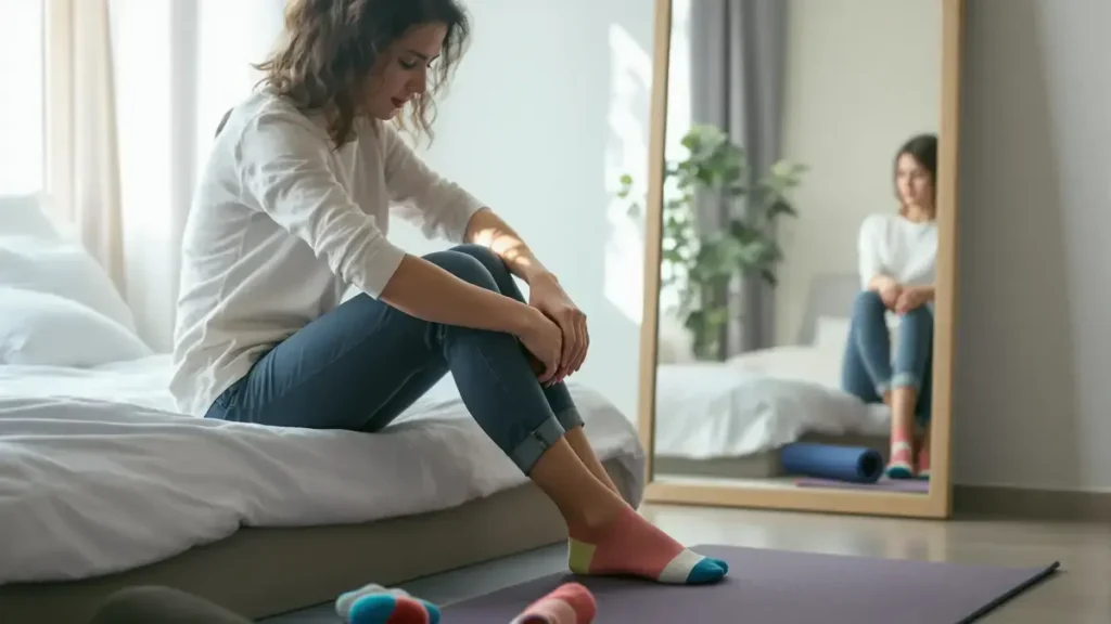 Een onverwachte handeling om je sokken aan te trekken kan je balans en flexibiliteit revolutioneren